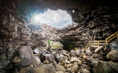 Lava cave tours in Iceland